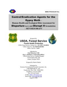 USDA, Forest Service Control/Eradication Agents for the Gypsy Moth Disparlure