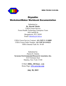 Oryzalin: WorksheetMaker Workbook Documentation