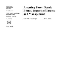 Assessing Forest Scenic Beauty Impacts of Insects and Management