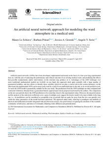 An artificial neural network approach for modeling the ward ScienceDirect
