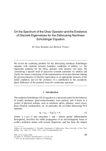 On the Spectrum of the Dirac Operator and the Existence