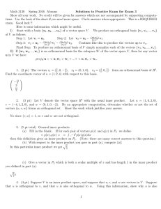 Math 3130 Spring 2016 Abrams Solutions to Practice Exam for Exam 3