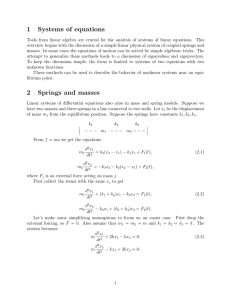1 Systems of equations