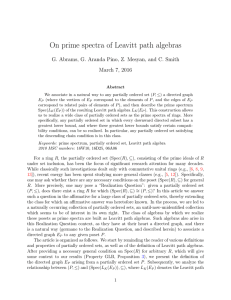 On prime spectra of Leavitt path algebras March 7, 2016