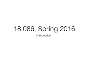 18.086, Spring 2016 Introduction