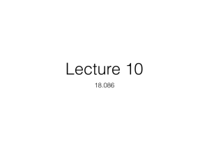 Lecture 10 18.086