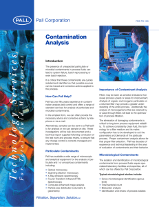 Contamination Analysis Introduction