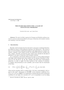 THE EULER EQUATION FOR A CLASS OF NONCONVEX PROBLEMS