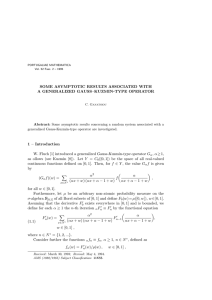 SOME ASYMPTOTIC RESULTS ASSOCIATED WITH A GENERALIZED GAUSS–KUZMIN-TYPE OPERATOR