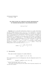 ON THE RANKS OF CERTAIN FINITE SEMIGROUPS OF ORDER-DECREASING TRANSFORMATIONS