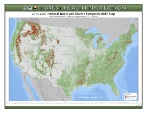 2013-2027 National Insect and Disease Composite Risk* Map COTERMINOUS UNITED STATES LEGEND