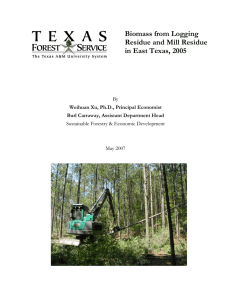 Biomass from Logging Residue and Mill Residue