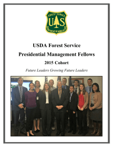 USDA Forest Service Presidential Management Fellows 2014 Cohort 2015