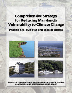 Comprehensive Strategy for Reducing Maryland’s Vulnerability to Climate Change