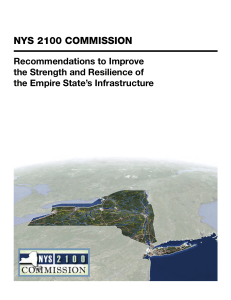 NYS 2100 COMMISSION Recommendations to Improve the Strength and Resilience of