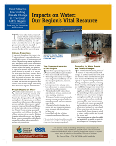 T Impacts on Water: Our Region's Vital Resource Confronting