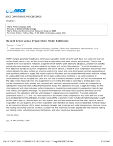 ASCE CONFERENCE PROCEEDINGS Abstract