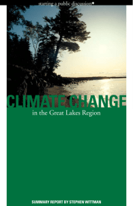 Climate Change in the Great Lakes Region starting a public discussion