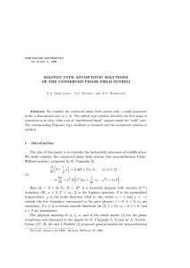 SOLITON TYPE ASYMPTOTIC SOLUTIONS OF THE CONSERVED PHASE FIELD SYSTEM