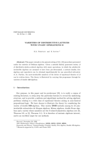 VARIETIES OF DISTRIBUTIVE LATTICES WITH UNARY OPERATIONS II