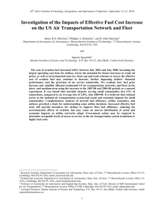 Investigation of the Impacts of Effective Fuel Cost Increase