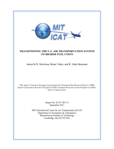 TRANSITIONING THE U.S. AIR TRANSPORTATION SYSTEM TO HIGHER FUEL COSTS