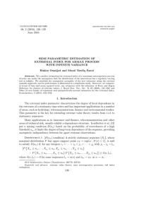 68, 2 (2016), 130–139 June 2016 SEMI PARAMETRIC ESTIMATION OF