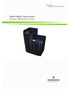 Liebert Nfinity Power System