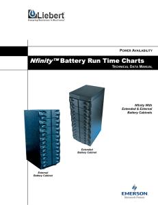 Nfinity™ Battery Run Time Charts P A