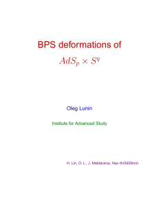 × S AdS BPS deformations of q