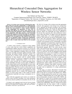 Hierarchical Concealed Data Aggregation for Wireless Sensor Networks