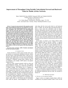 Improvement of Throughput Using Partially Node-disjoint Forward and Backward