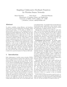 Singlehop Collaborative Feedback Primitives for Wireless Sensor Networks