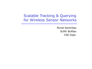 Scalable Tracking &amp; Querying for Wireless Sensor Networks Murat Demirbas SUNY Buffalo