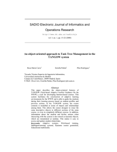 SADIO Electronic Journal of Informatics and Operations Research TANGOW system
