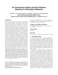 On Community Outliers and their Efﬁcient Detection in Information Networks