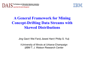 A General Framework for Mining Concept-Drifting Data Streams with Skewed Distributions