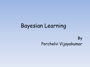Bayesian Learning By Porchelvi Vijayakumar