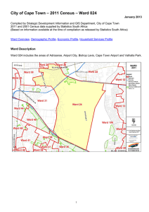 – 2011 Census – Ward 024 City of Cape Town