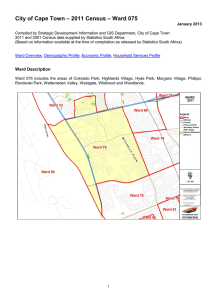 – 2011 Census – Ward 075 City of Cape Town