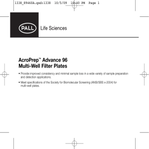 AcroPrep Advance 96 Multi-Well Filter Plates