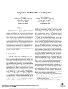 Compile/Run-time Support for Thread Migration