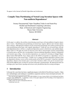 Compile Time Partitioning of Nested Loop Iteration Spaces with Non-uniform Dependences