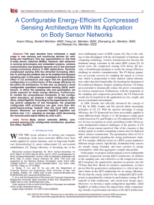 A Configurable Energy-Efficient Compressed Sensing Architecture With Its Application