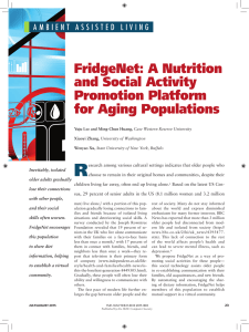 R FridgeNet: A Nutrition and Social Activity Promotion Platform