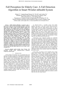 Fall Perception for Elderly Care: A Fall Detection