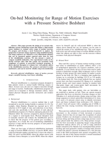 On-bed Monitoring for Range of Motion Exercises