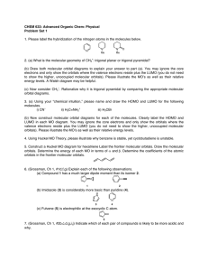 CHEM 633: Advanced Organic Chem: Physical Problem Set 1
