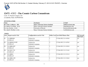 12472 - CCC - The Cosmic Carbon Conundrum