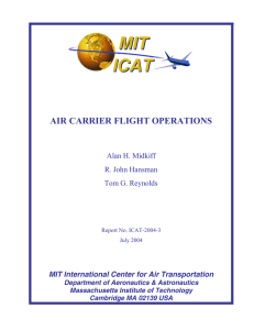 MIT ICAT AIR CARRIER FLIGHT OPERATIONS Alan H. Midkiff